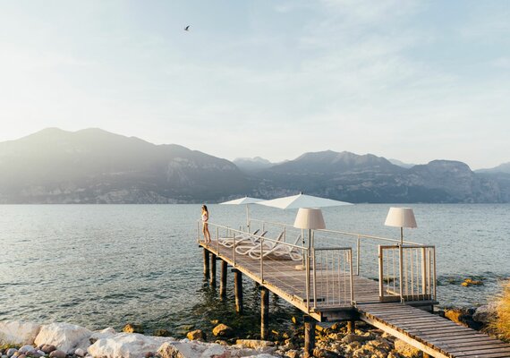 Direkt am Gardasee :: Hotel Orione bei Castelletto